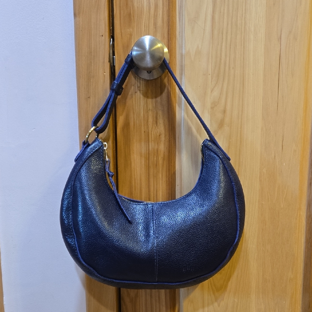 Portland Leather Midnight Blue Shoulder Bag
